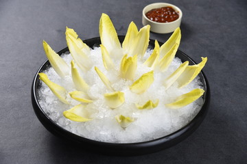 white flower in a bowl