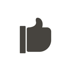 Obraz premium Like vector icon. Element of interface for mobile concept and web apps illustration. Thin glyph icon for website design and development, app development. Vector icon