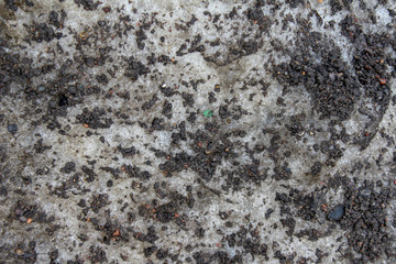 dirt and snow on road