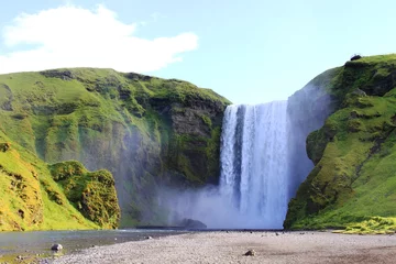 Foto op Canvas Skogafoss waterfall, Iceland © jindrich