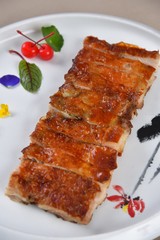 grilled steak on plate