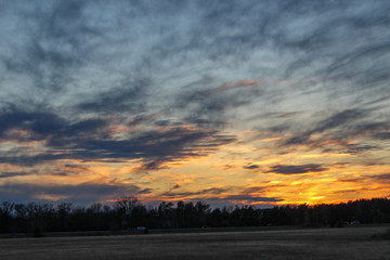 Fototapeta premium Sunset in Wisconsin