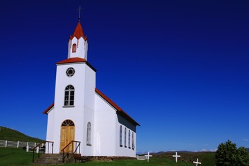 Fototapeta na wymiar Helgafell Church, Iceland