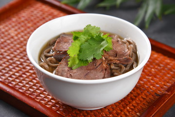 bowl of beef soup