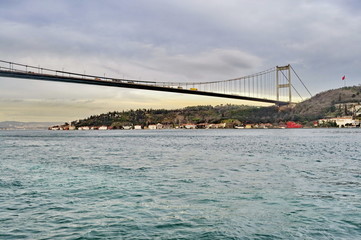 Fatih Sultan Mehmet Bridge in Istanbul