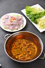 soup with meat and vegetables