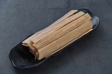 cigars in a box isolated on black background