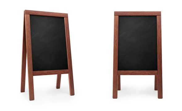 mockup menu blackboard, 3D rendering