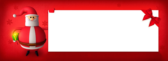 Christmas Banner Santa
