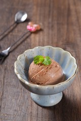 ice cream in a bowl