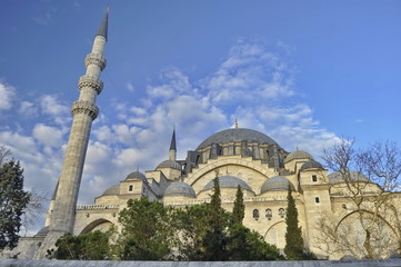 Fototapeta na wymiar Suleymaniye Mosque in Istanbul, Turkey