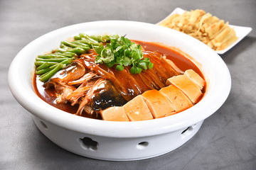 soup with meat and vegetables