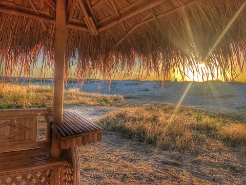 sunset on beach