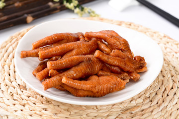 fried sausages with french fries