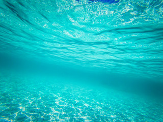 tropical blue ocean underwater background - luxury nature pattern