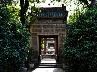 Entrance of an ancient temple, Beijing, China