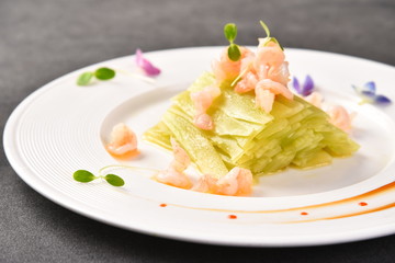 salad on a plate