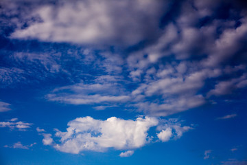 blue sky with clouds