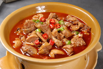soup with meat and vegetables