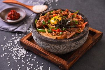 paella in a pan