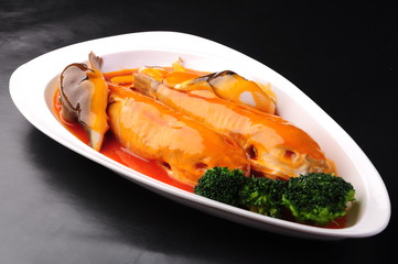 fish on a plate