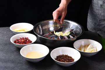 chef preparing soup