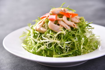 fresh salad in a bowl
