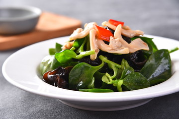 fresh salad in a bowl