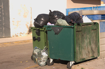 Urban waste collection containers