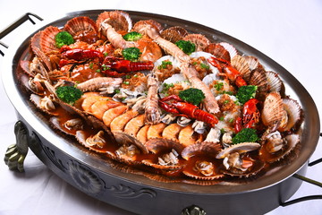 roasted meat with vegetables