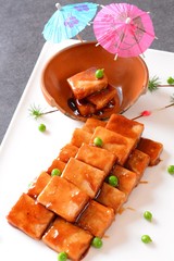 salad with shrimps and vegetables