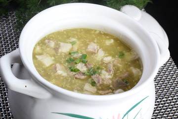soup in a bowl