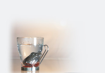 Individual cup and teapot waiting for hot water works to extract the essence of Jamaica gourmet type method by the chef