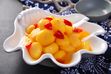 fruit salad in a bowl