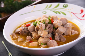 beef stew with mushrooms and vegetables