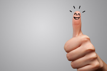 Waggish happy fingers with team building concept