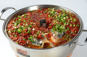 stew with vegetables and meat in pan