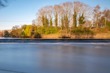 Fototapeta na wymiar Severn river at Diglis Worcester