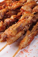 grilled chicken on a white plate