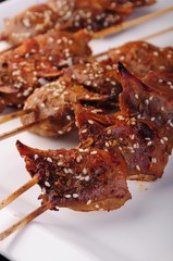 kebab on skewers