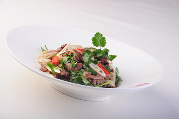 fresh salad on a plate