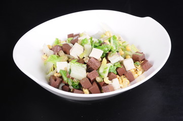 salad on a plate