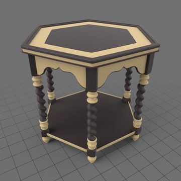 Moroccan twisted nightstand