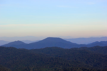 Fototapeta premium beautiful mountain hills with beautiful sky background