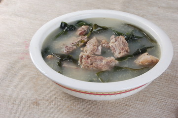 soup with meat and vegetables