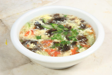 soup with meat and vegetables