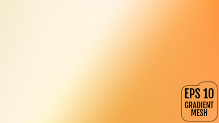 Abstract orange and gold blurred gradient background with light. Holiday backdrop. Vector illustration. Celebration concept for your graphic design, banner, poster, user interface or app.