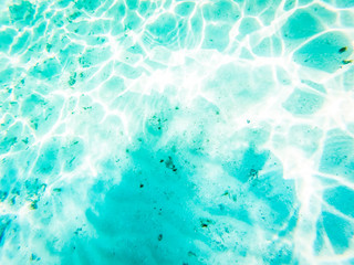 tropical blue ocean underwater background - luxury nature pattern