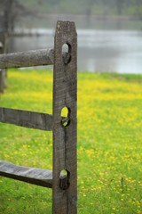 Fototapeta premium old wooden fence