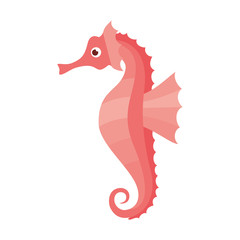 seahorse pattern isolated icon